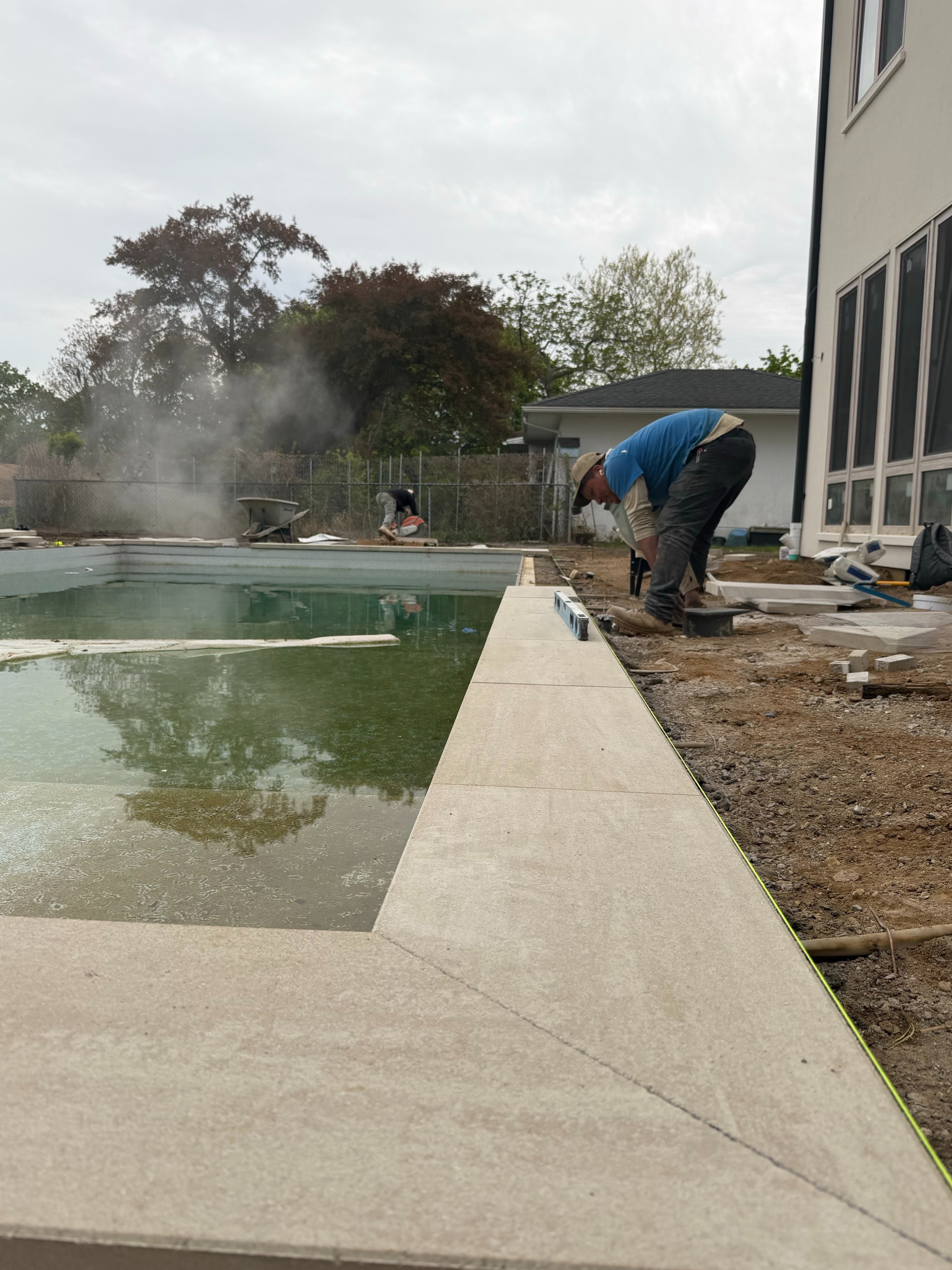 Laying pavers